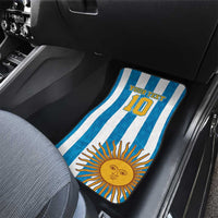 Personalized Argentina 10 Goat Car Mats Greatest Of All Time Sporty Style