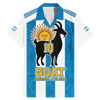 Personalized Argentina 10 Goat Family Matching Mermaid Dress and Hawaiian Shirt Greatest Of All Time Sporty Style