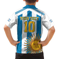 Personalized Argentina 10 Goat Family Matching Short Sleeve Bodycon Dress and Hawaiian Shirt Greatest Of All Time Sporty Style