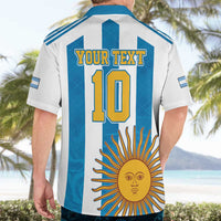 Personalized Argentina 10 Goat Hawaiian Shirt Greatest Of All Time Sporty Style