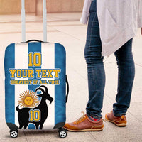 Personalized Argentina 10 Goat Luggage Cover Greatest Of All Time Sporty Style