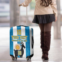 Personalized Argentina 10 Goat Luggage Cover Greatest Of All Time Sporty Style