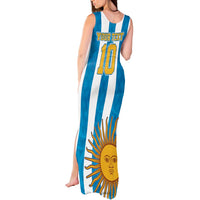 Personalized Argentina 10 Goat Tank Maxi Dress Greatest Of All Time Sporty Style
