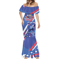 Custom United States Ice Hockey Mermaid Dress USA Go Champions Sporty Style