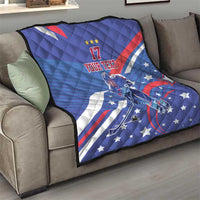 Custom United States Ice Hockey Quilt USA Go Champions Sporty Style