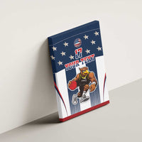 Custom United States Basketball Canvas Wall Art USA Eagle Mascot Style