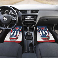 Custom United States Basketball Car Mats USA Eagle Mascot Style