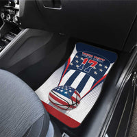 Custom United States Basketball Car Mats USA Eagle Mascot Style