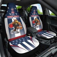Custom United States Basketball Car Seat Cover USA Eagle Mascot Style
