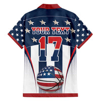 Custom United States Basketball Family Matching Long Sleeve Bodycon Dress and Hawaiian Shirt USA Eagle Mascot Style