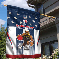 Custom United States Basketball Garden Flag USA Eagle Mascot Style