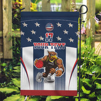 Custom United States Basketball Garden Flag USA Eagle Mascot Style