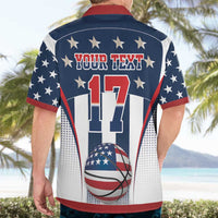 Custom United States Basketball Hawaiian Shirt USA Eagle Mascot Style