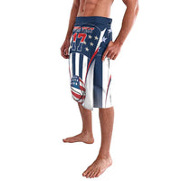 Custom United States Basketball Lavalava USA Eagle Mascot Style