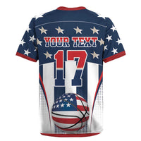 Custom United States Basketball Rugby Jersey USA Eagle Mascot Style