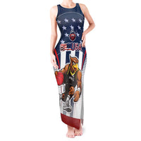 Custom United States Basketball Tank Maxi Dress USA Eagle Mascot Style