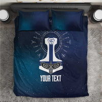 Personalized Finland Drakkar Vikings Bedding Set Suomi Flag Viking Thor Runes