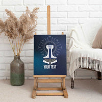 Personalized Finland Drakkar Vikings Canvas Wall Art Suomi Flag Viking Thor Runes