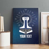 Personalized Finland Drakkar Vikings Canvas Wall Art Suomi Flag Viking Thor Runes