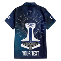 Personalized Finland Drakkar Vikings Family Matching Off Shoulder Maxi Dress and Hawaiian Shirt Suomi Flag Viking Thor Runes