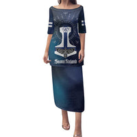 Personalized Finland Drakkar Vikings Family Matching Puletasi and Hawaiian Shirt Suomi Flag Viking Thor Runes