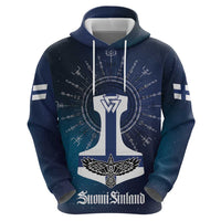 Personalized Finland Drakkar Vikings Hoodie Suomi Flag Viking Thor Runes