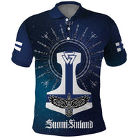 Personalized Finland Drakkar Vikings Polo Shirt Suomi Flag Viking Thor Runes