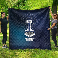 Personalized Finland Drakkar Vikings Quilt Suomi Flag Viking Thor Runes