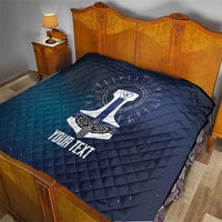 Personalized Finland Drakkar Vikings Quilt Suomi Flag Viking Thor Runes