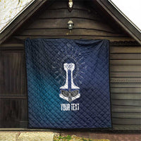 Personalized Finland Drakkar Vikings Quilt Suomi Flag Viking Thor Runes