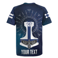 Personalized Finland Drakkar Vikings Rugby Jersey Suomi Flag Viking Thor Runes