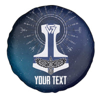 Personalized Finland Drakkar Vikings Spare Tire Cover Suomi Flag Viking Thor Runes