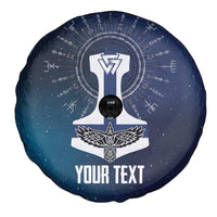 Personalized Finland Drakkar Vikings Spare Tire Cover Suomi Flag Viking Thor Runes