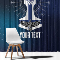 Personalized Finland Drakkar Vikings Window Curtain Suomi Flag Viking Thor Runes