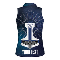 Personalized Finland Drakkar Vikings Women Sleeveless Polo Shirt Suomi Flag Viking Thor Runes