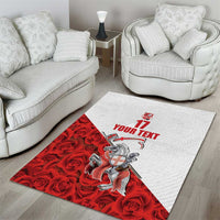 Custom England Field Hockey Champions Area Rug Old Georgians Hockey Club Sporty Style