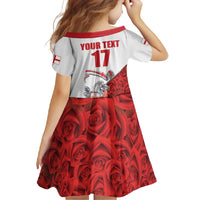 Custom England Field Hockey Champions Family Matching Long Sleeve Bodycon Dress and Hawaiian Shirt Old Georgians Hockey Club Sporty Style