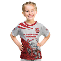 Custom England Field Hockey Champions Kid T Shirt Old Georgians Hockey Club Sporty Style