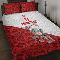 Custom England Field Hockey Champions Quilt Bed Set Old Georgians Hockey Club Sporty Style