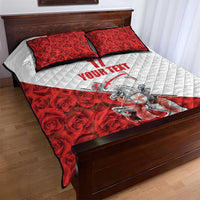 Custom England Field Hockey Champions Quilt Bed Set Old Georgians Hockey Club Sporty Style