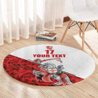 Custom England Field Hockey Champions Round Carpet Old Georgians Hockey Club Sporty Style
