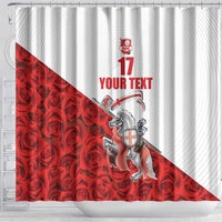 Custom England Field Hockey Champions Shower Curtain Old Georgians Hockey Club Sporty Style