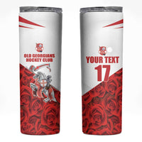 Custom England Field Hockey Champions Skinny Tumbler Old Georgians Hockey Club Sporty Style