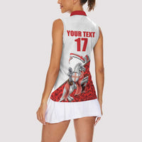 Custom England Field Hockey Champions Women Sleeveless Polo Shirt Old Georgians Hockey Club Sporty Style