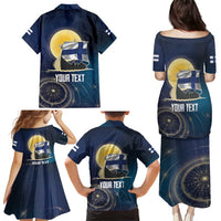 Personalized Finland Drakkar Vikings Family Matching Puletasi and Hawaiian Shirt Longships with Vegvisir