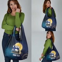 Personalized Finland Drakkar Vikings Grocery Bag Longships with Vegvisir