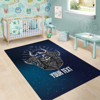 Personalized Finland Drakkar Vikings Area Rug Suomi Viking Warrior