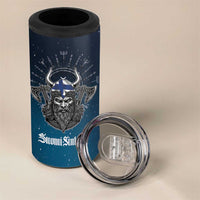 Personalized Finland Drakkar Vikings 4 in 1 Can Cooler Tumbler Suomi Viking Warrior