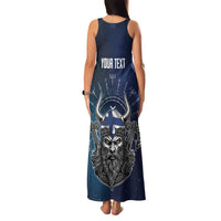 Personalized Finland Drakkar Vikings Family Matching Tank Maxi Dress and Hawaiian Shirt Suomi Viking Warrior