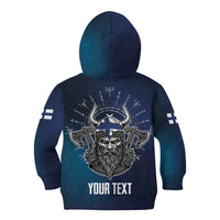 Personalized Finland Drakkar Vikings Kid Hoodie Suomi Viking Warrior